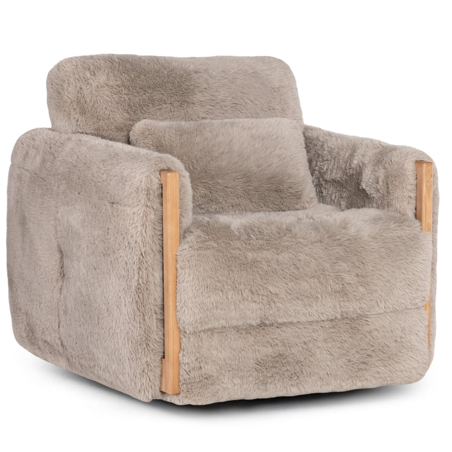 DION SHEARLING SWIVEL CHAIR