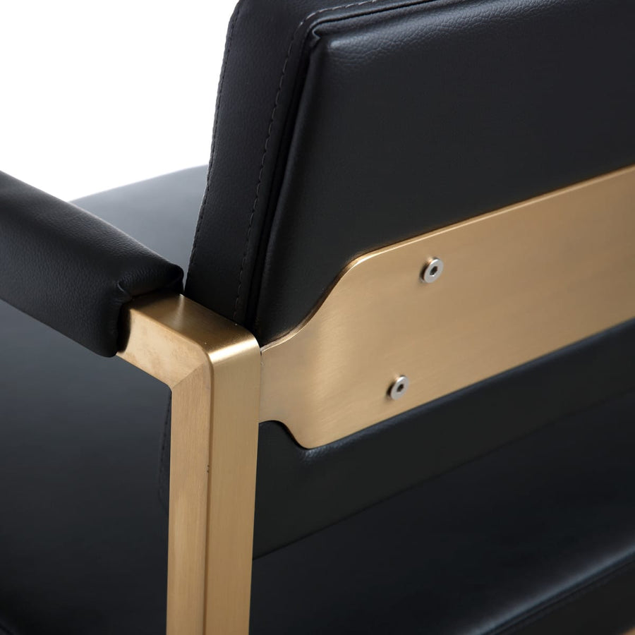 DIRECTOR BAR STOOL: BLACK | GOLD