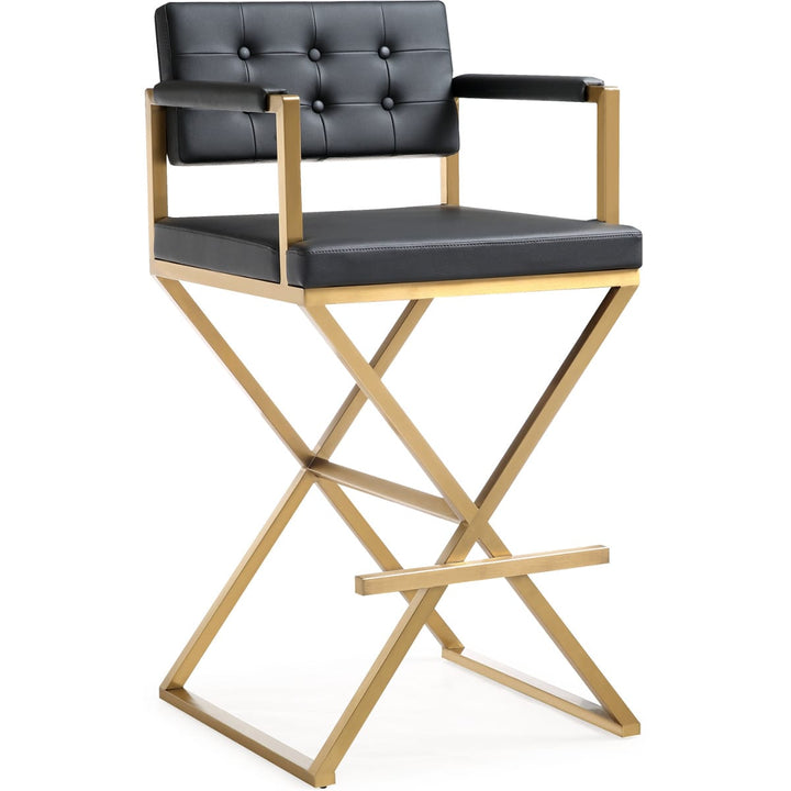 DIRECTOR BAR STOOL: BLACK | GOLD