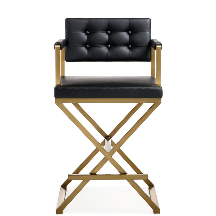 DIRECTOR COUNTER STOOL: BLACK | GOLD