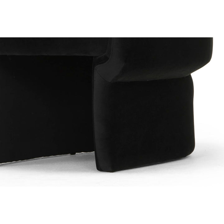 DITA BLACK VELVET BARREL CHAIR