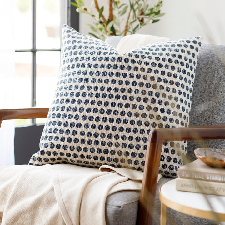 DOLA DOTS WOVEN COTTON PILLOW