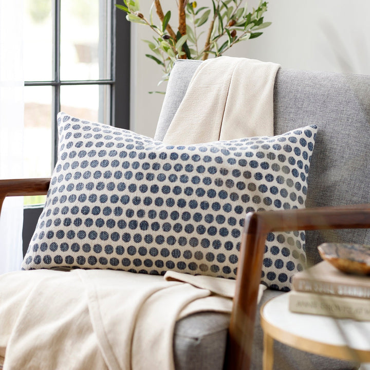 DOLA DOTS WOVEN COTTON PILLOW