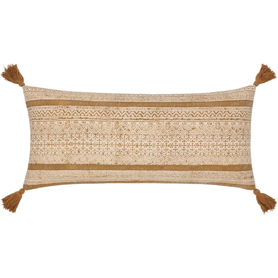 DOLA WOVEN COTTON LUMBAR PILLOW