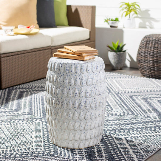 DORI CERAMIC GARDEN STOOL