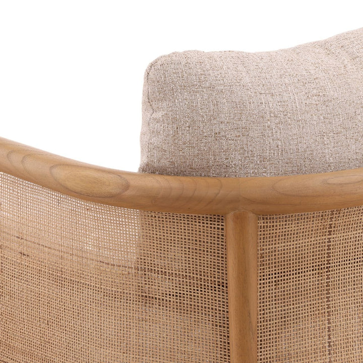 ODETTE CANE PANELED ACCENT CHAIR