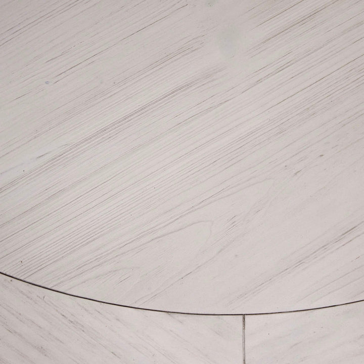 ARUNDEL 54"RD WHITEWASH PINE DINING TABLE