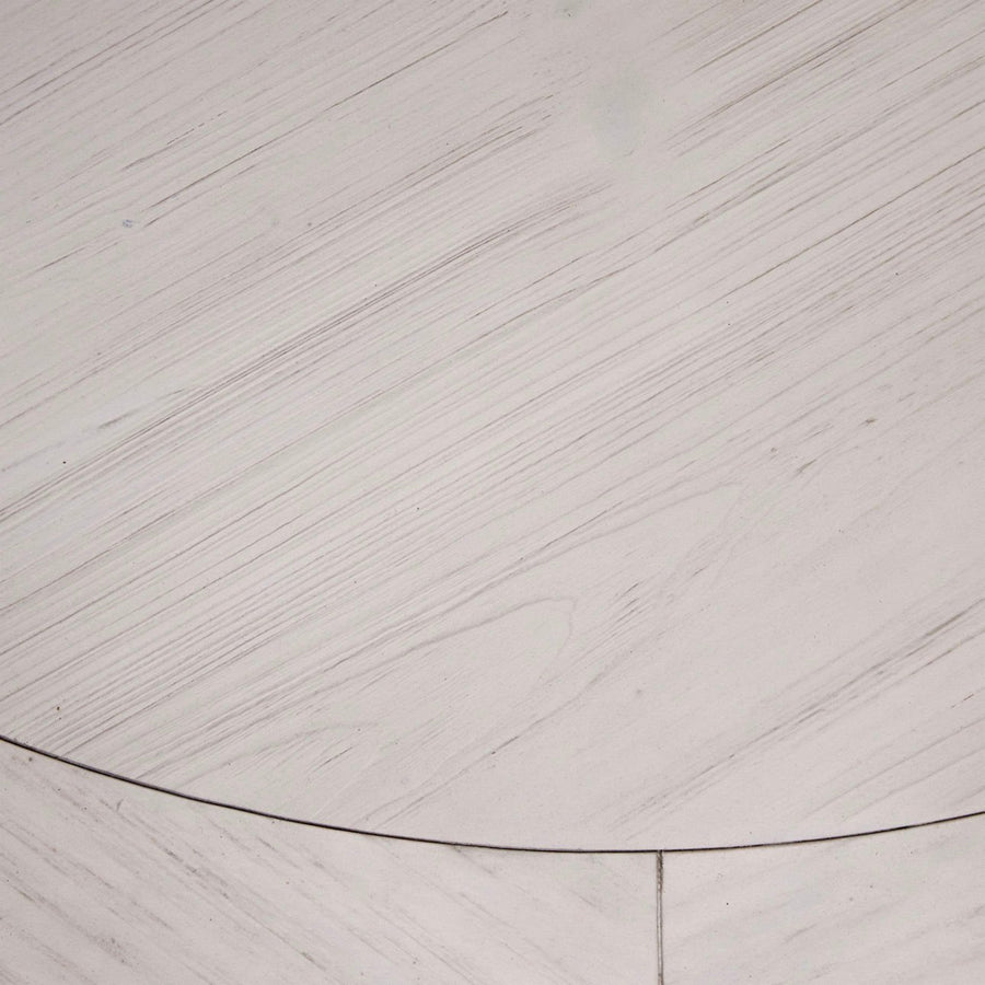ARUNDEL 54"RD WHITEWASH PINE DINING TABLE