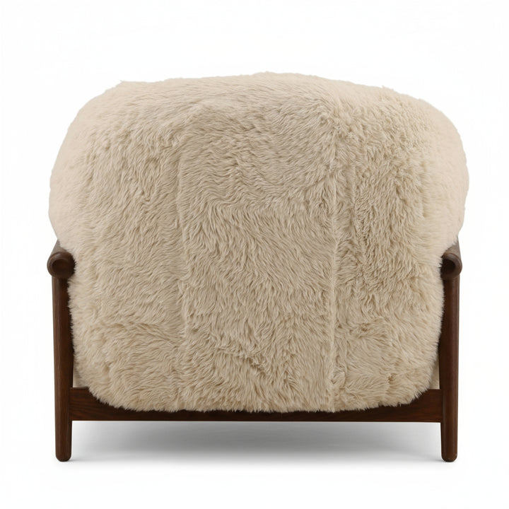 SCOTTY FAUX SHEEPSKIN SHAG ARM CHAIR