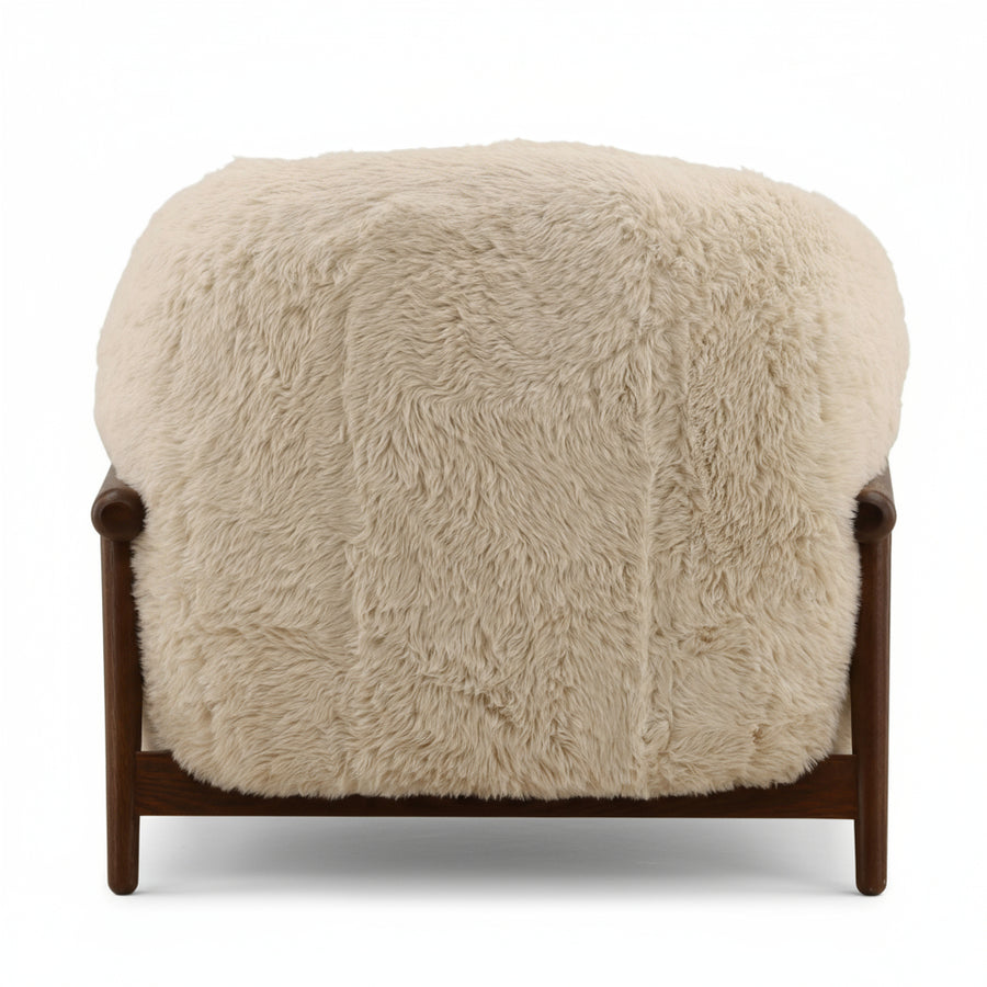 SCOTTY FAUX SHEEPSKIN SHAG ARM CHAIR