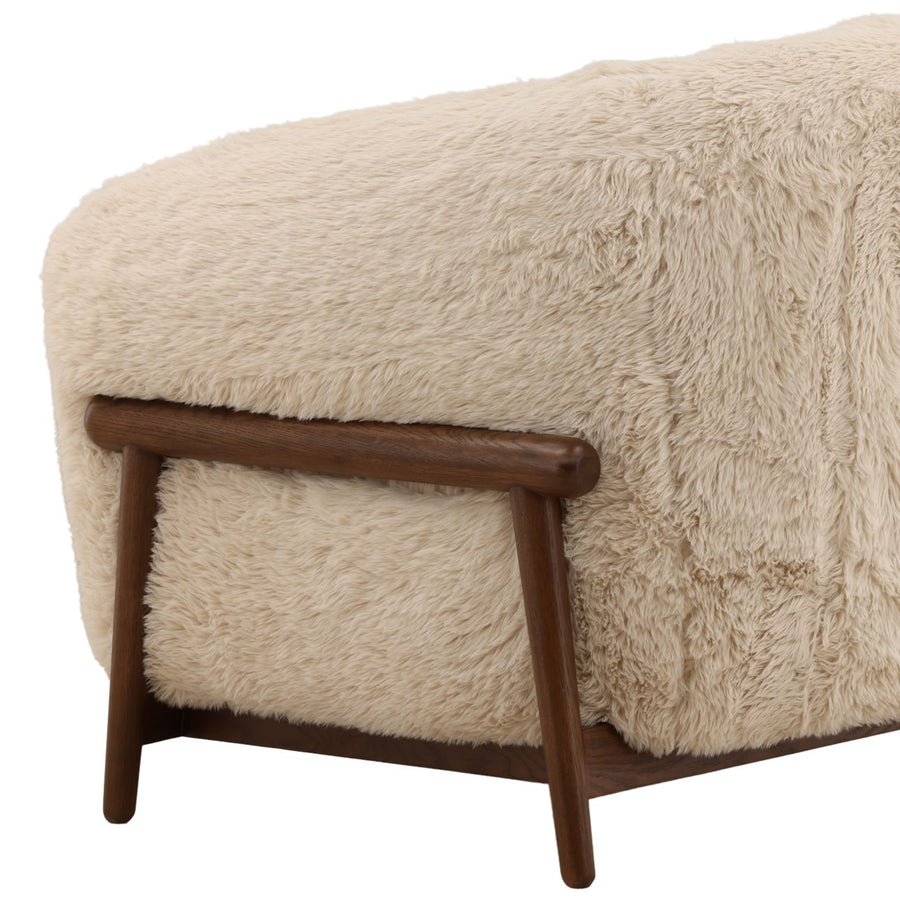 SCOTTY FAUX SHEEPSKIN SHAG ARM CHAIR