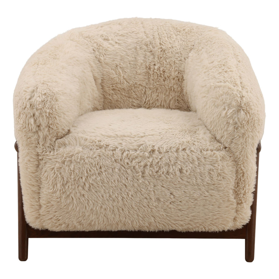 SCOTTY FAUX SHEEPSKIN SHAG ARM CHAIR
