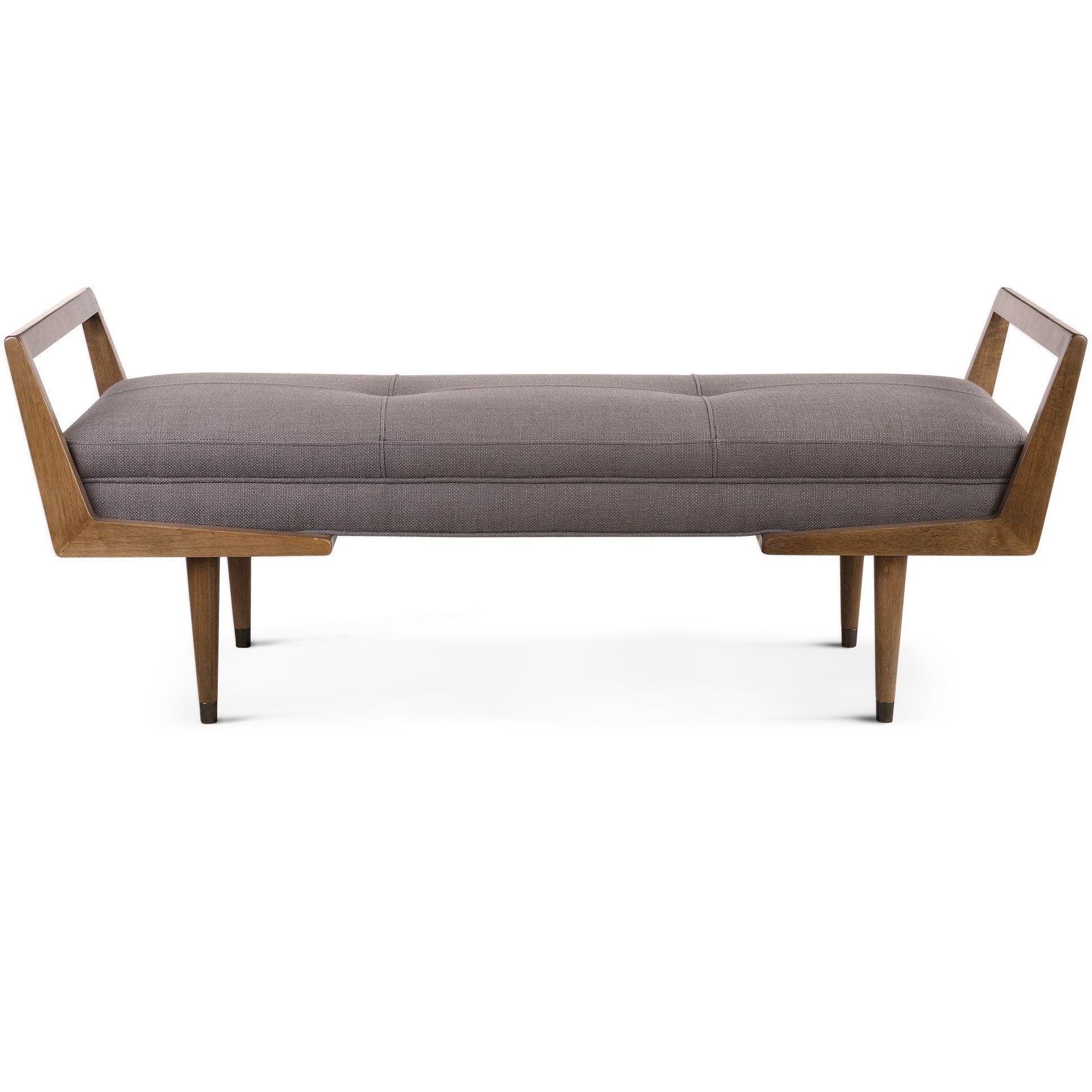DRAPER MID-CENTURY MODERN BENCH: TAUPE-GREY – ShopDesignTap