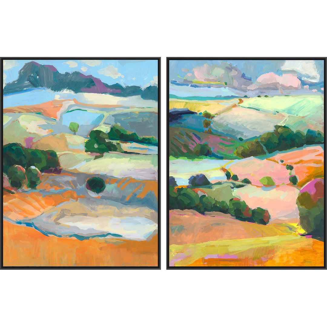 "DREAMING THE SKY" CANVAS ART DIPTYCH