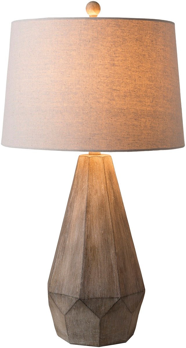 DRESDON LAMP: STONE TAUPE