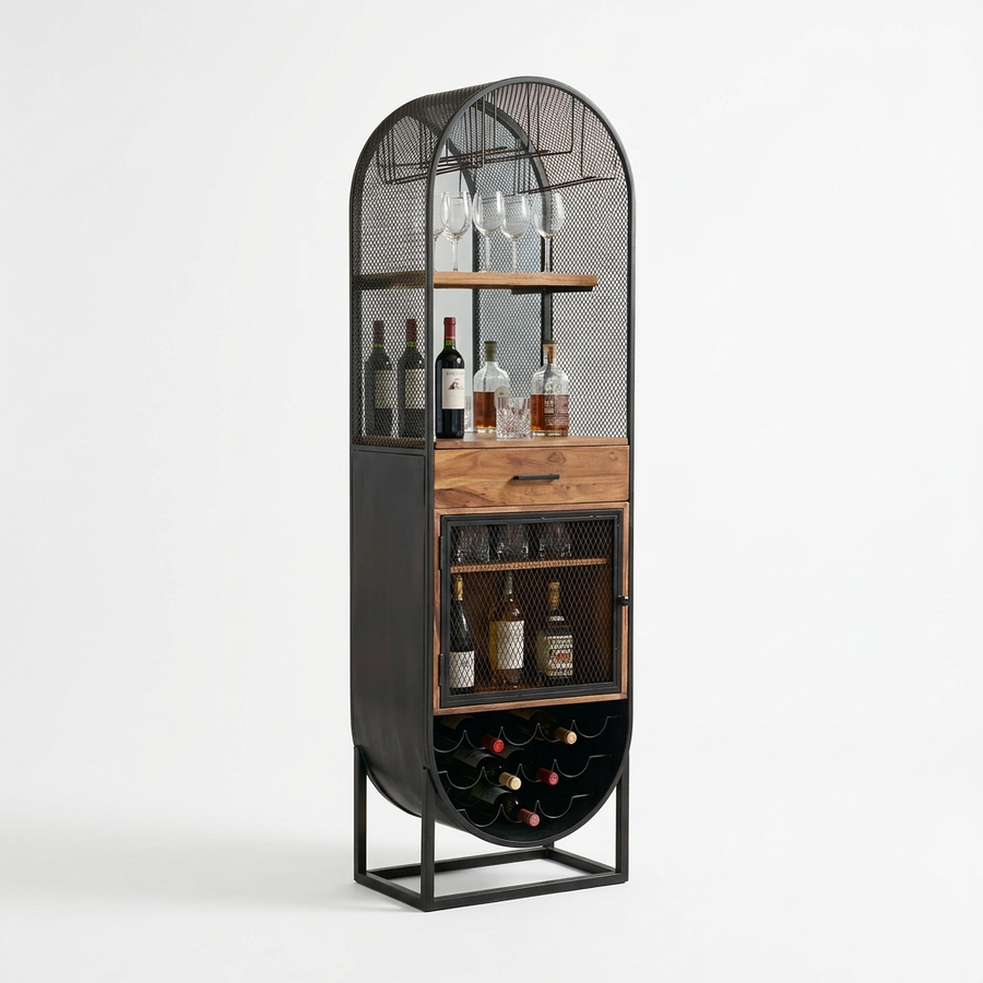 DUNHAM ARCHED WINE & BAR CABINET