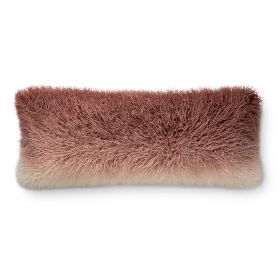 DUSTY ROSE HOMBRE FAUX SHERPA PILLOW