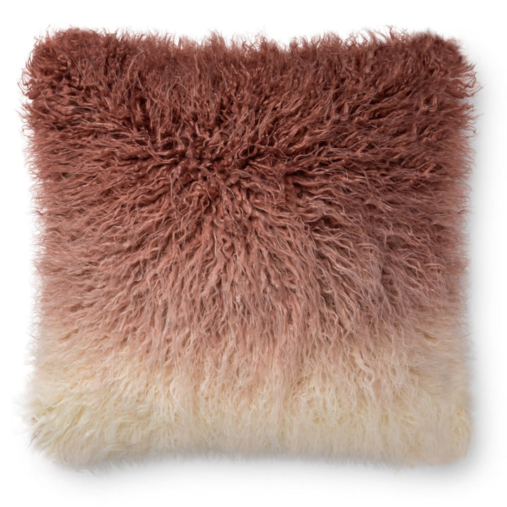 DUSTY ROSE HOMBRE FAUX SHERPA PILLOW