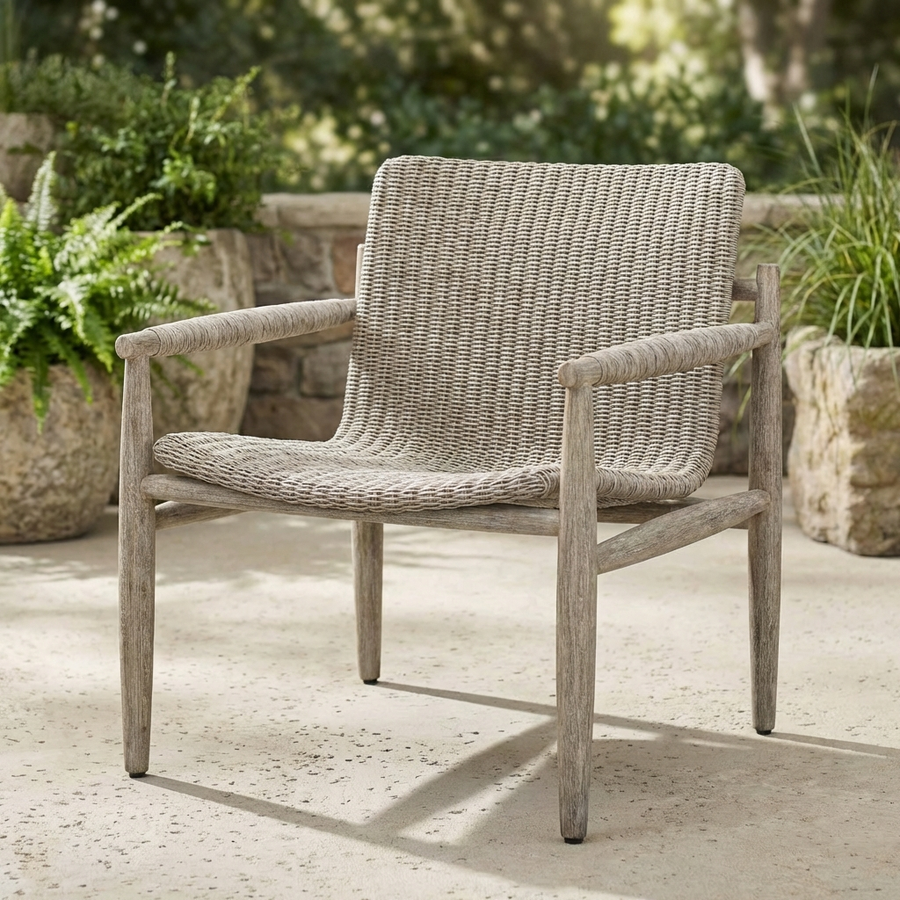 SUMBA WICKER OUTDOOR LOUNGE CHAIR