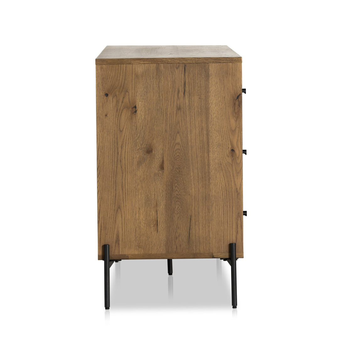 EATON AMBER OAK & RESIN NIGHTSTAND