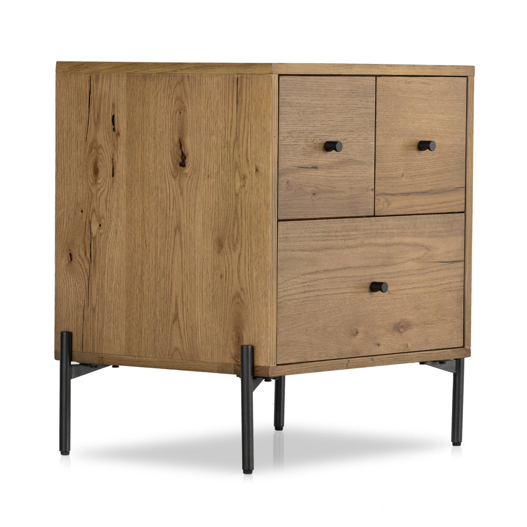 EATON AMBER OAK & RESIN NIGHTSTAND