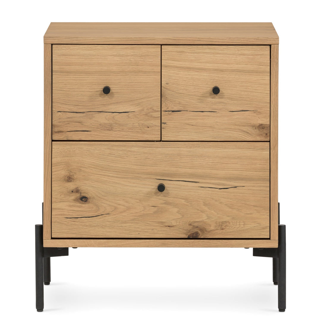 EATON LIGHT OAK & RESIN NIGHTSTAND