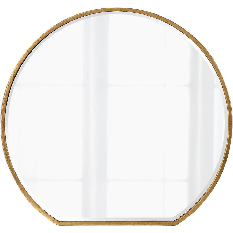 ECLIPSE METALLIC GOLD ROUND MIRROR