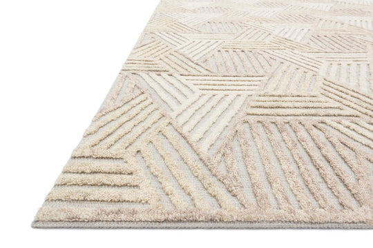 EHREN 04 TEXTURED WOOL RUG: IVORY, OATMEAL