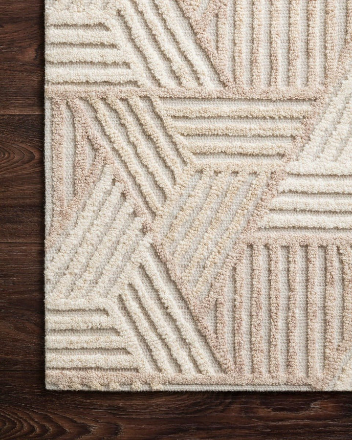 EHREN 04 TEXTURED WOOL RUG: IVORY, OATMEAL