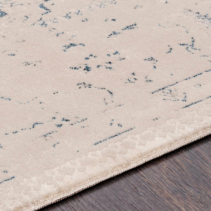 EILENA RUG: CREAM, INDIGO