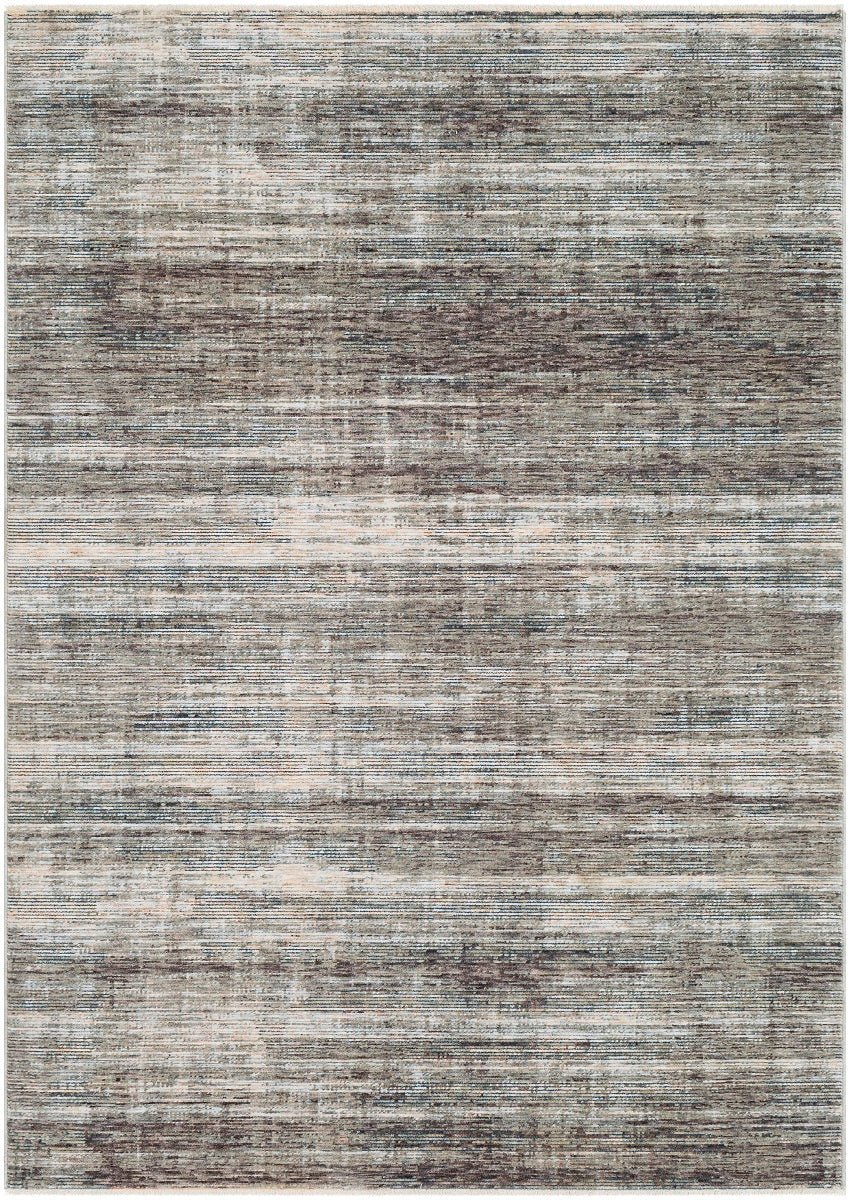 ELIA RUG: CHARCOAL, OLIVE MULTI