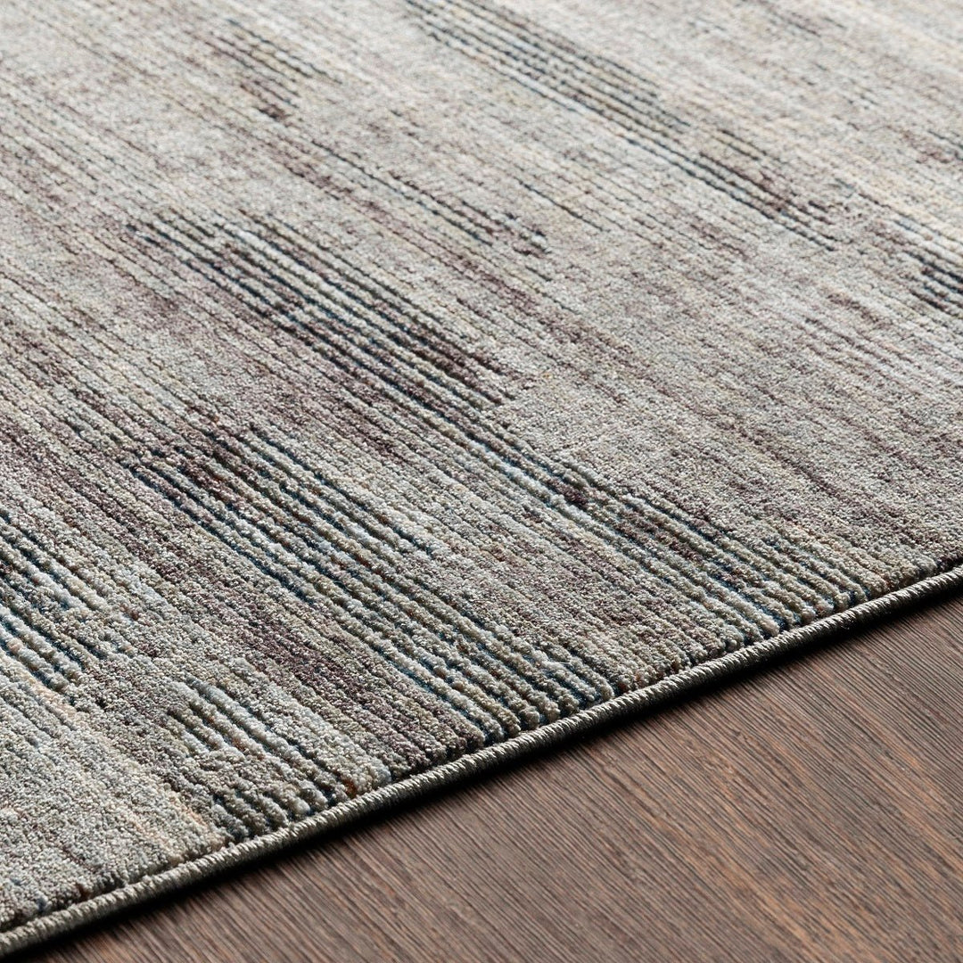 ELIA RUG: CHARCOAL, OLIVE MULTI