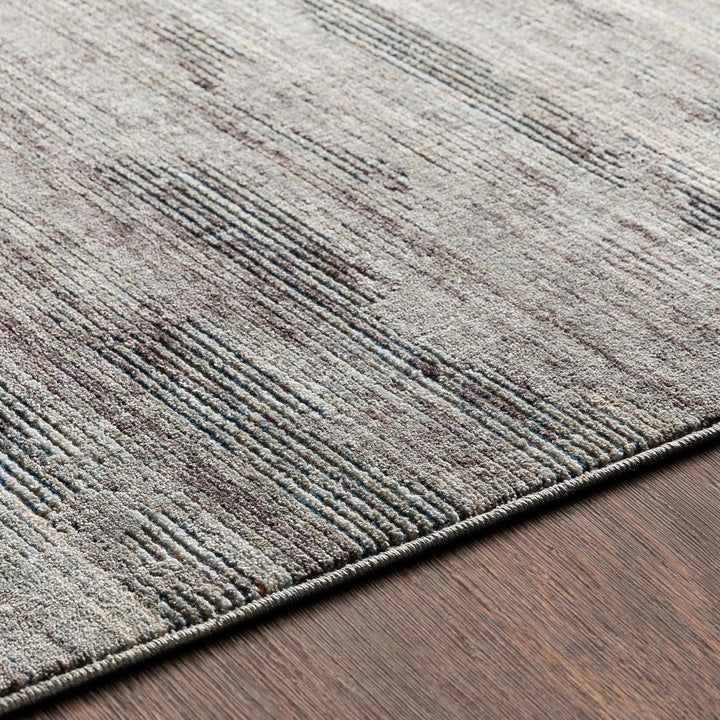 ELIA RUG: CHARCOAL, OLIVE MULTI