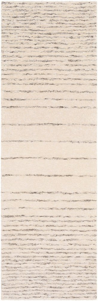 ELIAS WOOL + VISCOSE RUG: CREAM