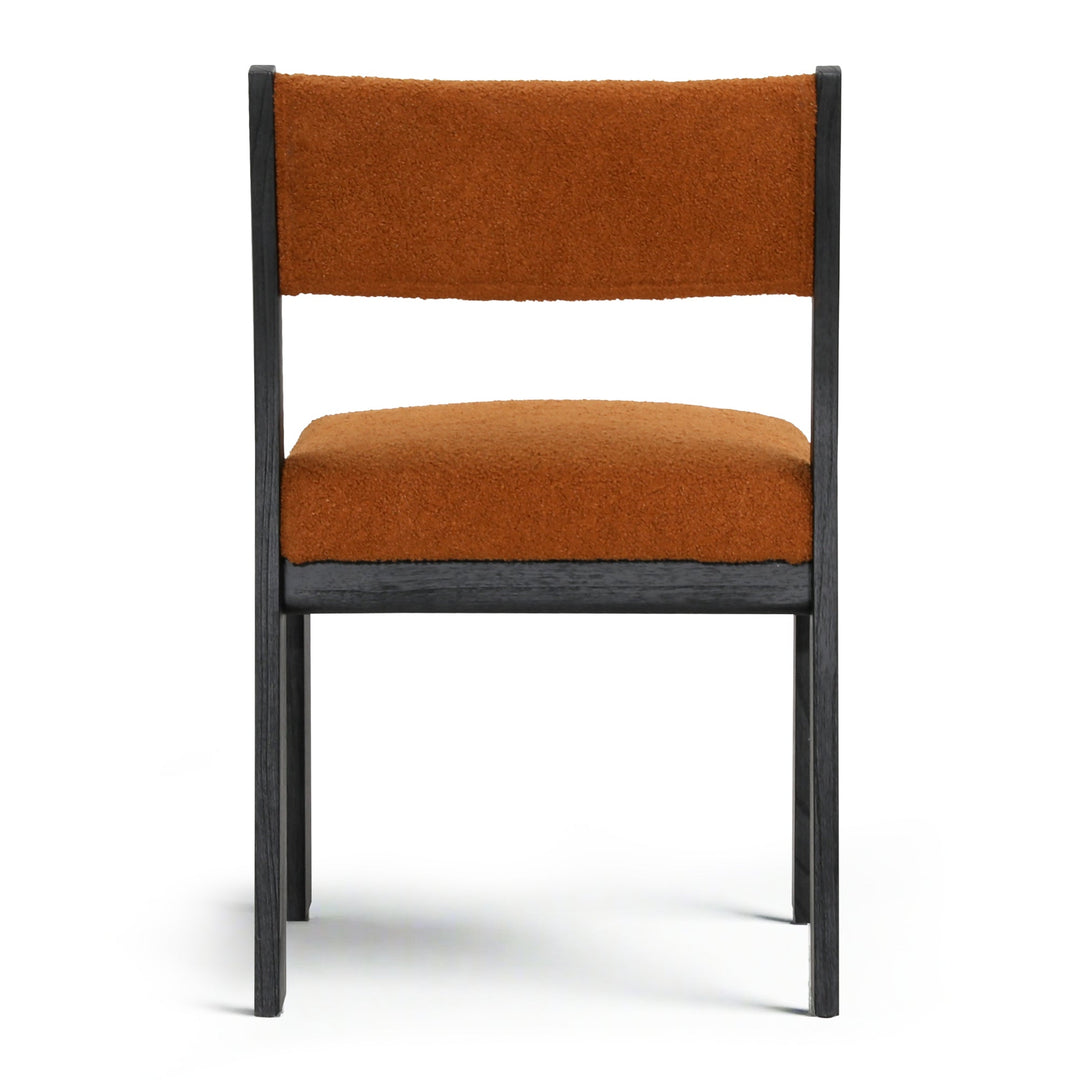 ELIJAH RUST BOUCLE DINING CHAIR | SET OF 2