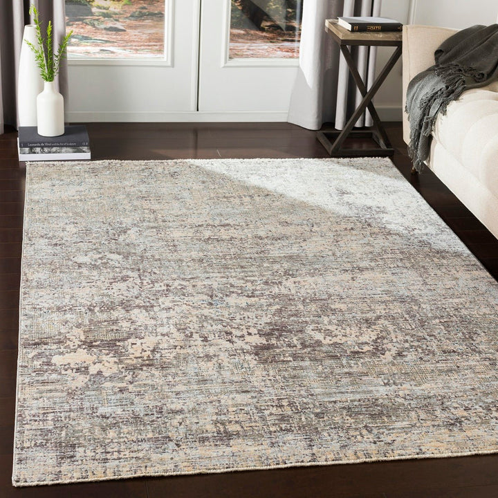 ELIN RUG: SILVER, STONE MULTI