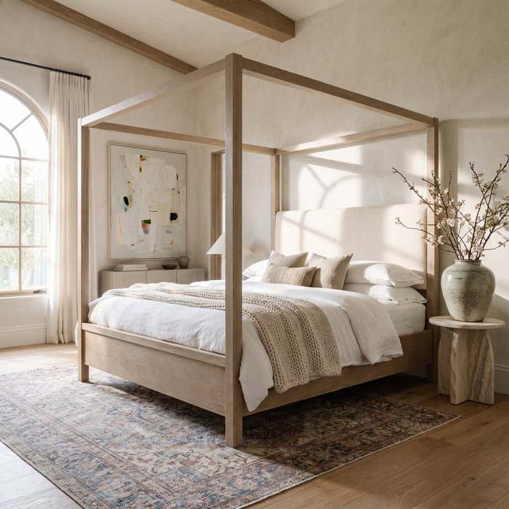 ELLIS CANOPY BED: LIGHT WARM WASH