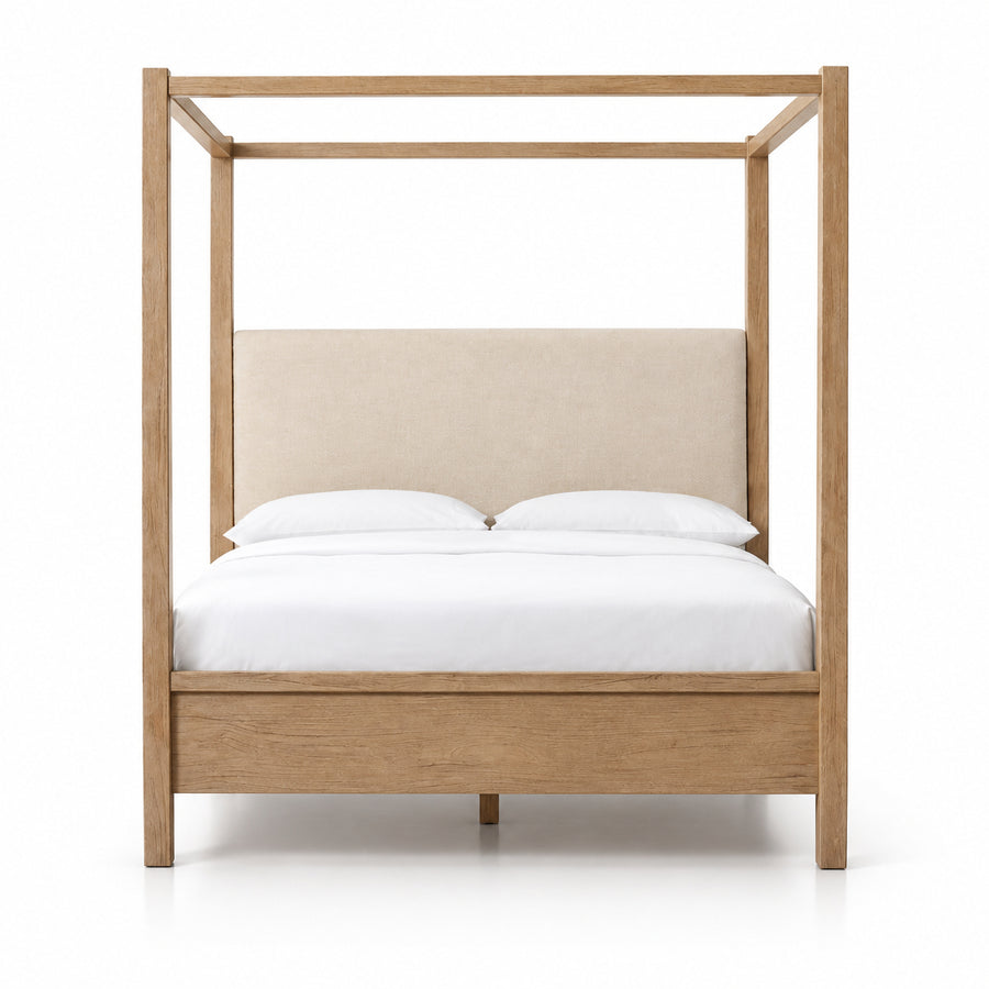ELLIS CANOPY BED: LIGHT WARM WASH