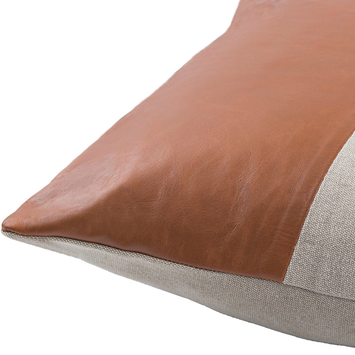 ELLIS LEATHER PATCHWORK PILLOW