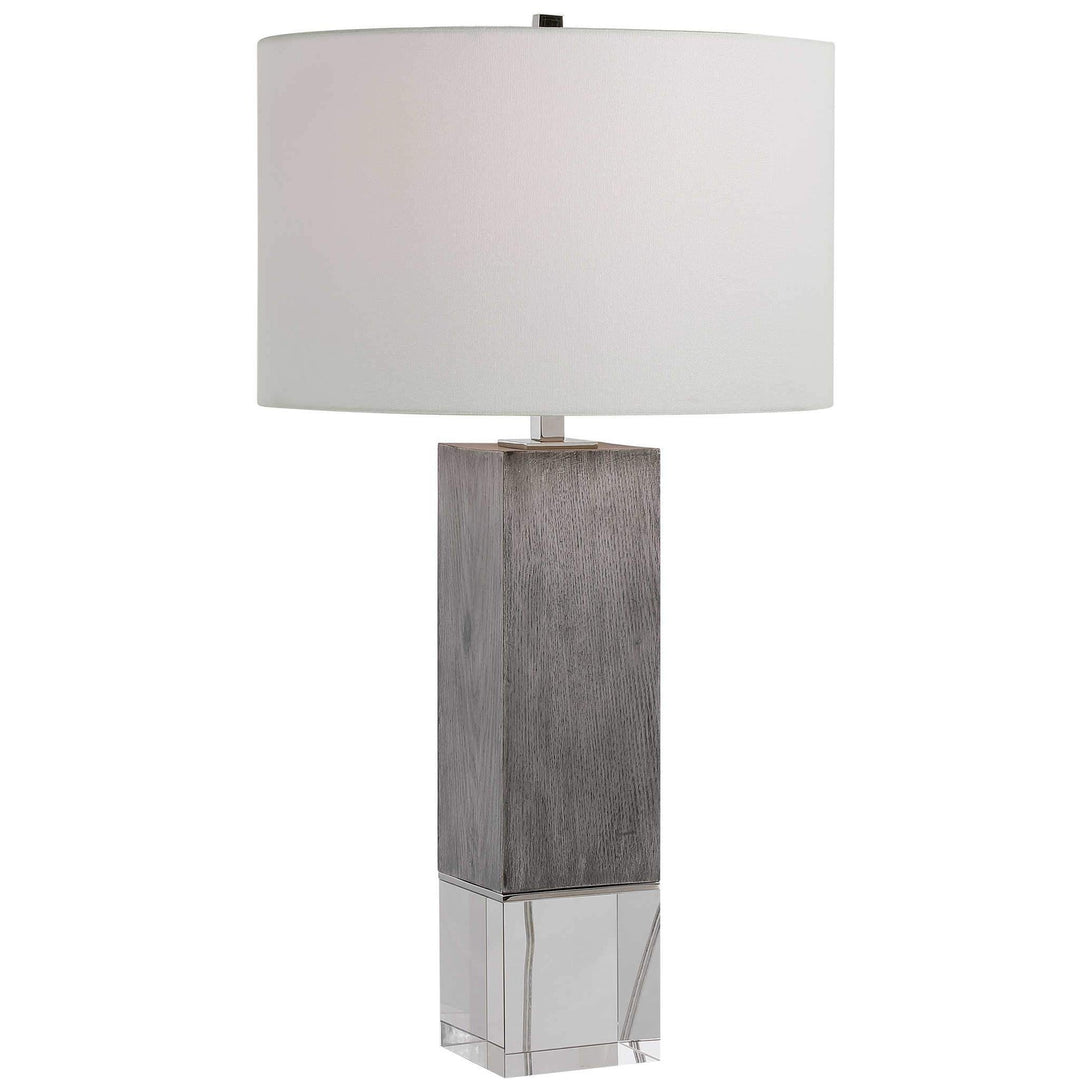 ELSA GREY BLOCK LAMP