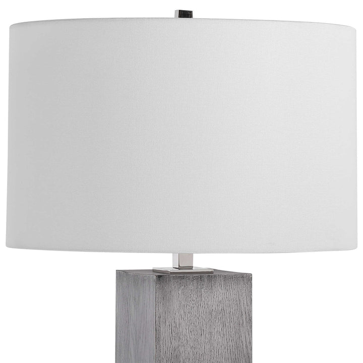 ELSA GREY BLOCK LAMP