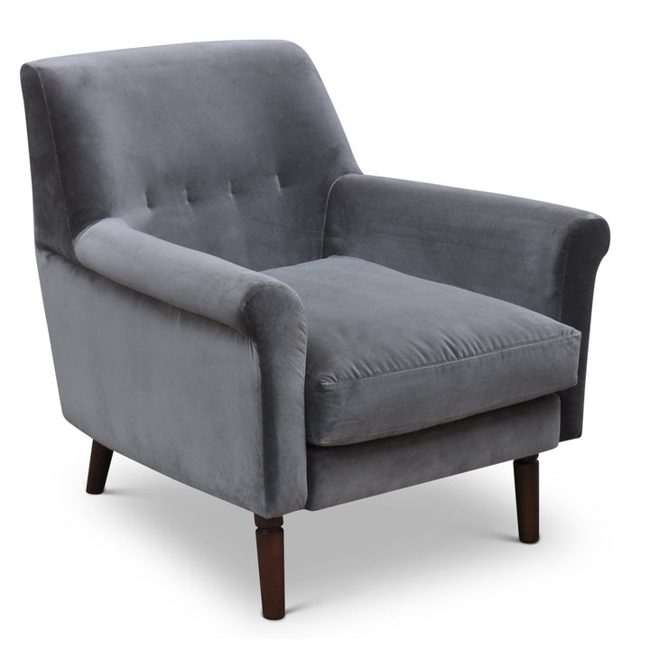 EMELIA VELVET LOUNGE CHAIR