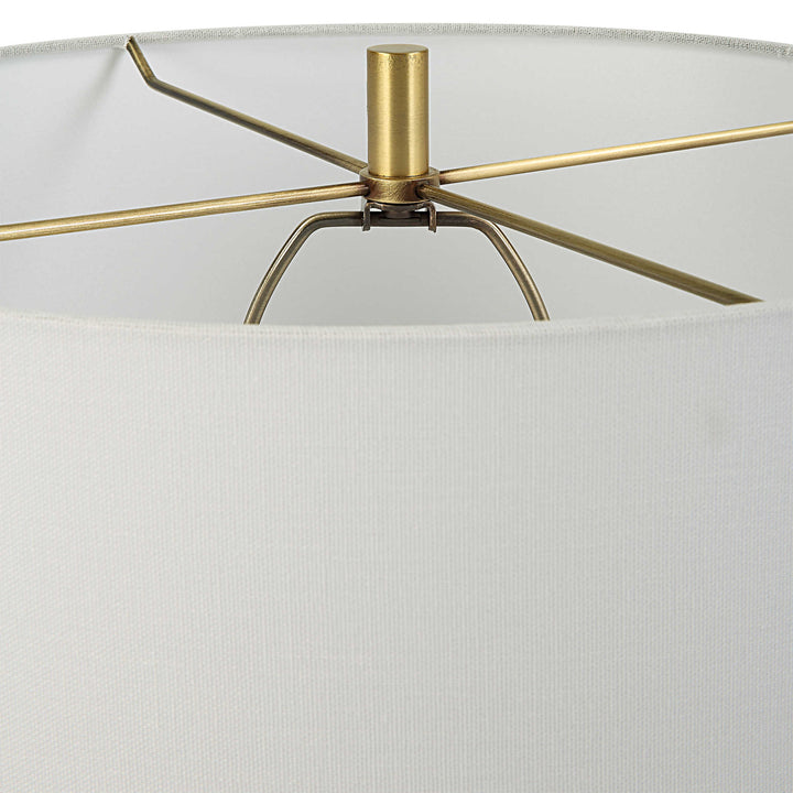 EMERALD GLAZED CERAMIC TABLE LAMP