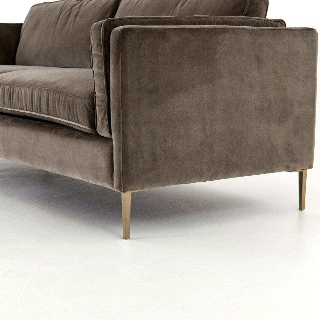 EMERY SOFA: BIRCH - GREY VELVET