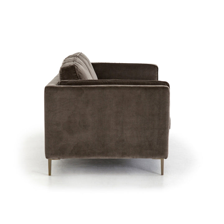 EMERY SOFA: BIRCH - GREY VELVET