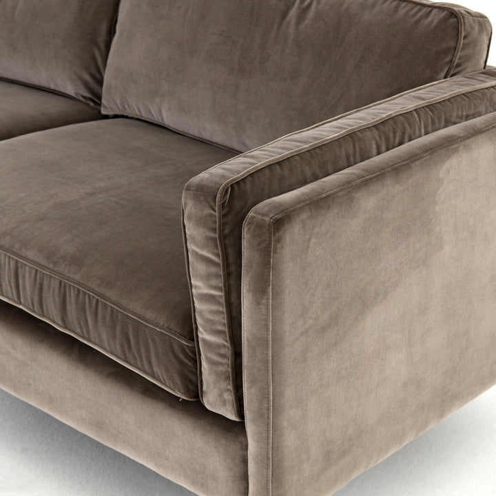 EMERY SOFA: BIRCH - GREY VELVET