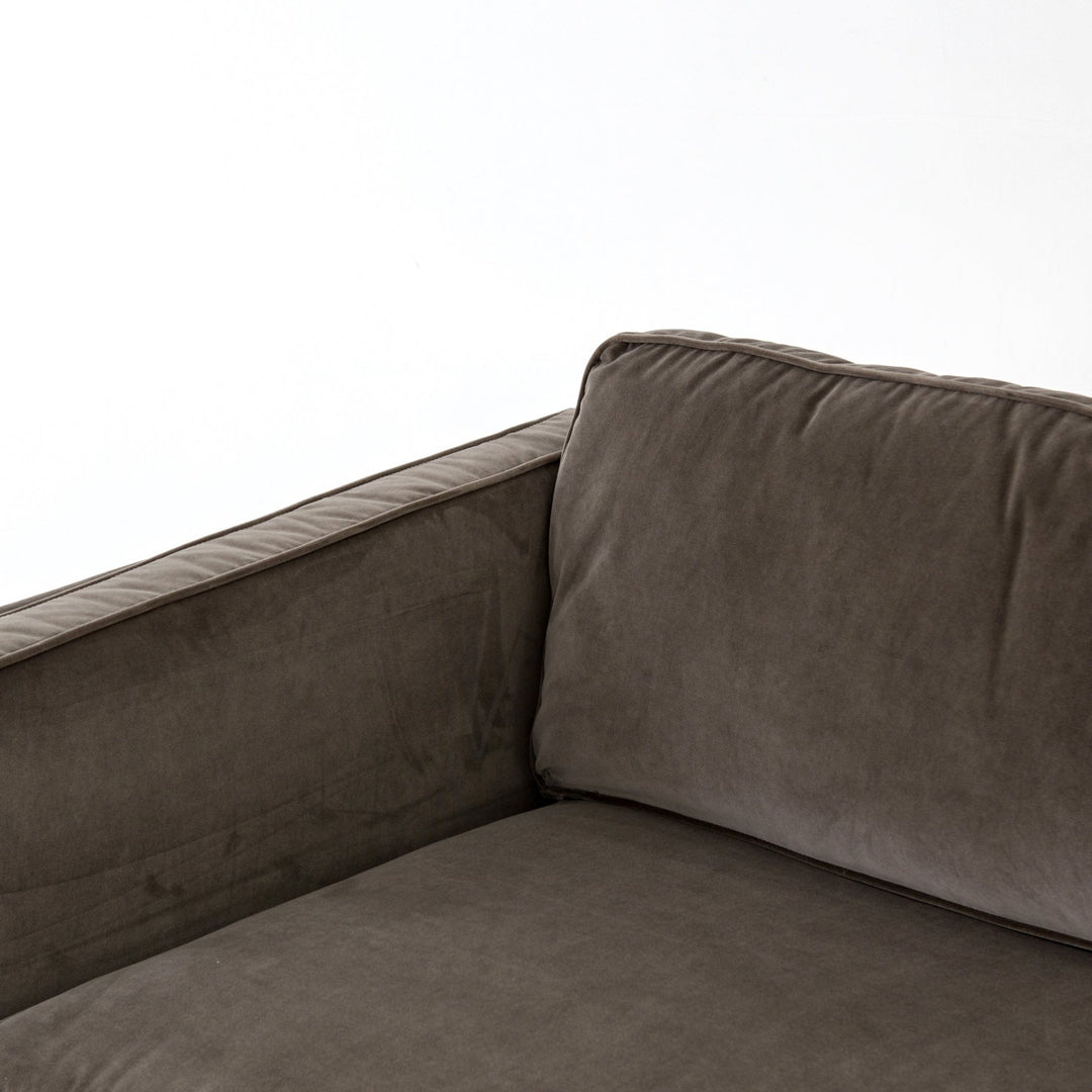 EMERY SOFA: BIRCH - GREY VELVET