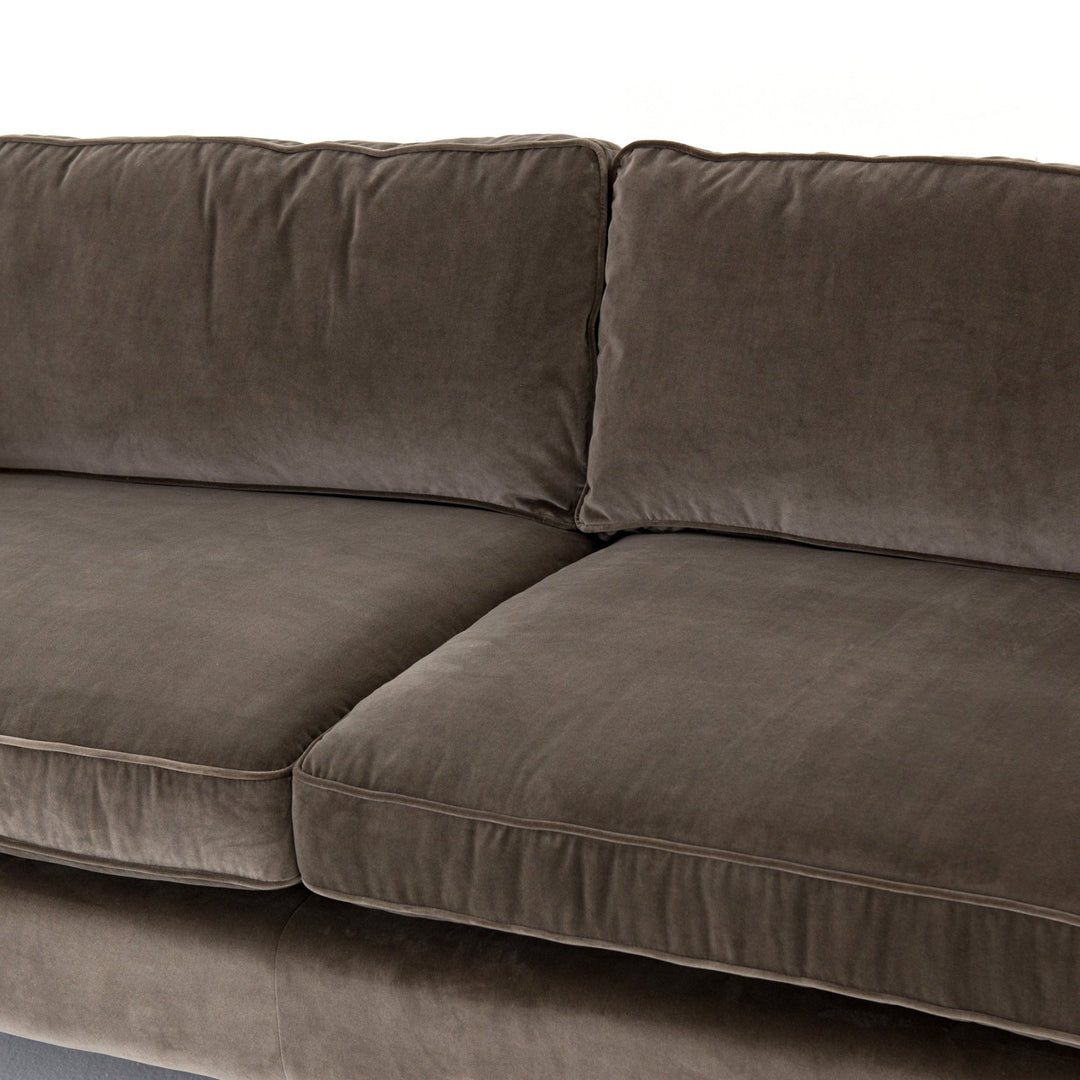 EMERY SOFA: BIRCH - GREY VELVET