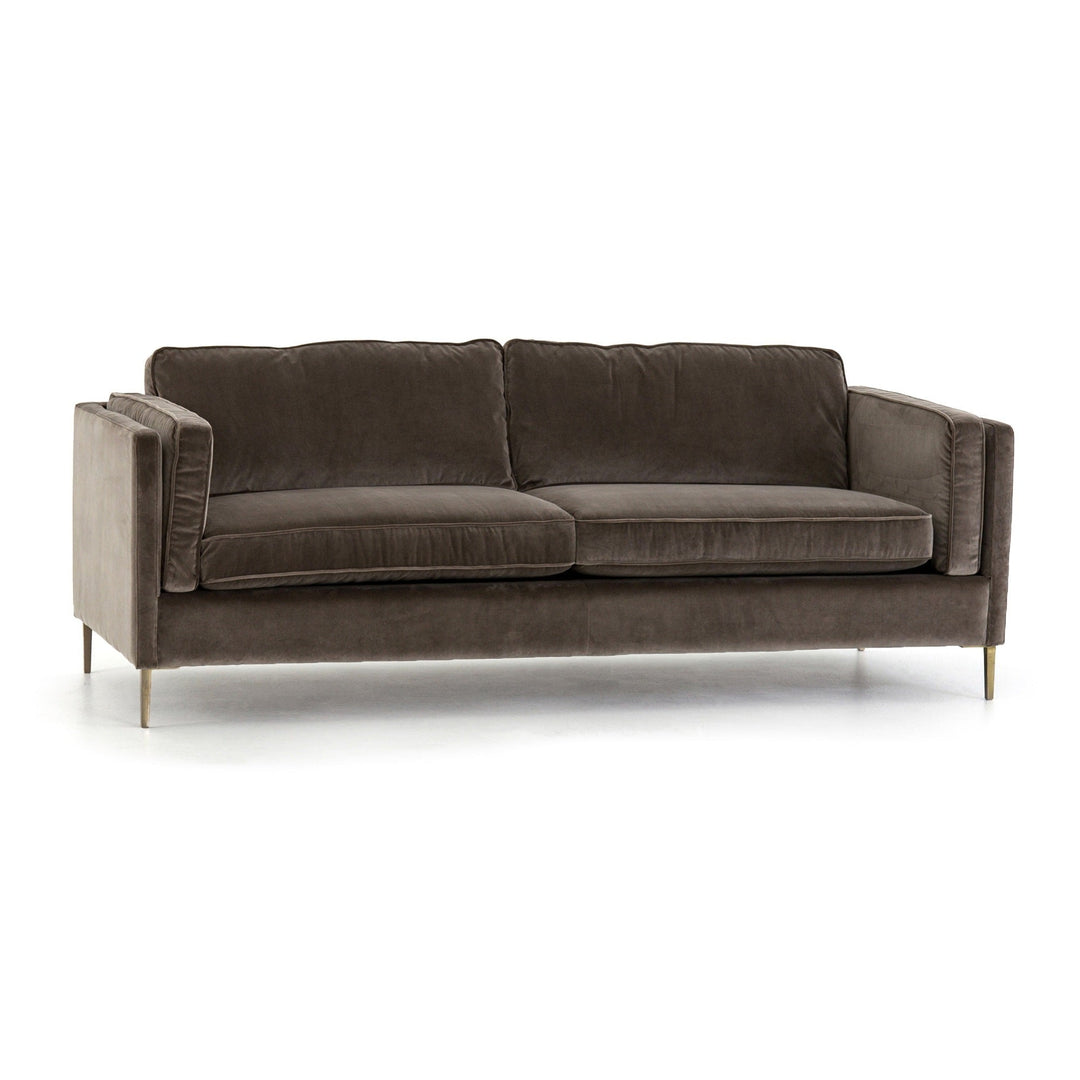 EMERY SOFA: BIRCH - GREY VELVET