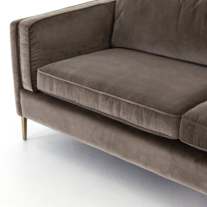 EMERY SOFA: BIRCH - GREY VELVET